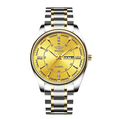 Premium Luminous Gold & Silver Men's Watch