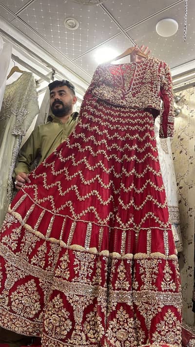 Red Bridal Lehenga