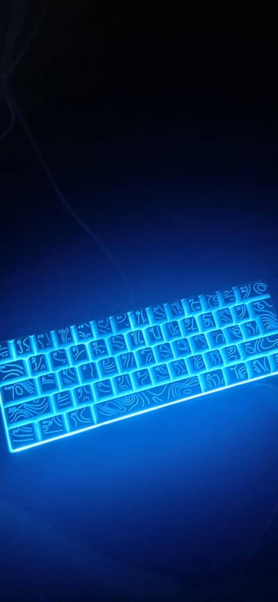 Compact RGB Gaming Keyboard 61 Keys | White