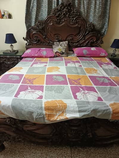 King size bed for sale with mattress