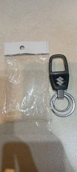 CAR MOTOR BIKE KEYCHAIN METAL MATERIAL LUXURY DESIGN STAINLESS STEEL SILVER HOOKS FOR TOYOTA HONDA SUZUKI