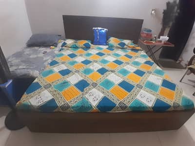 Double bed with mattress included