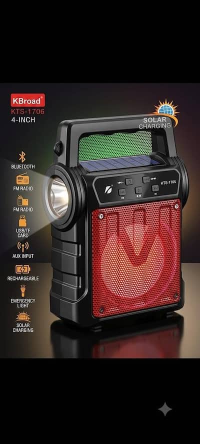 Speaker Solar charging