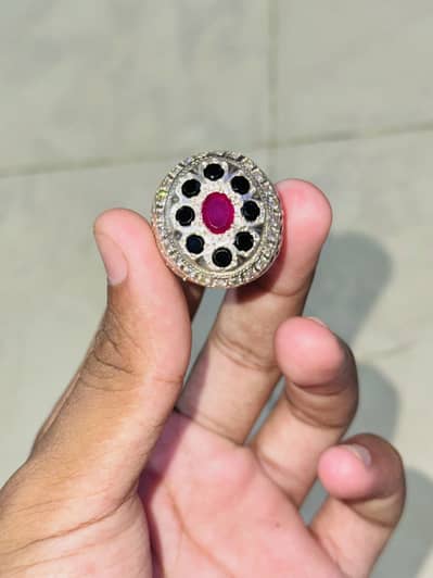 Silver ring pure Chandi for sall 03152954295
