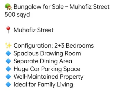 Bungalow For Rent 2+3 Bedrooms Muhafizz