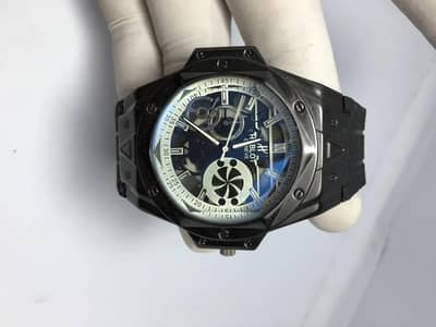 watch with leather strap