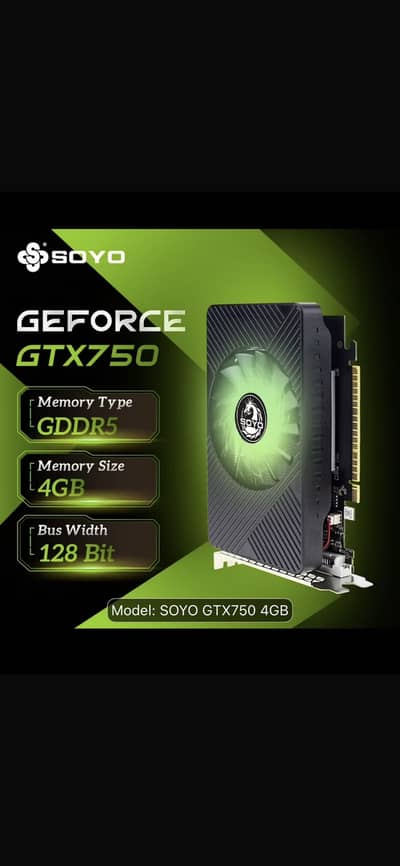 Soyo Geforce GTX750 brand new box pack