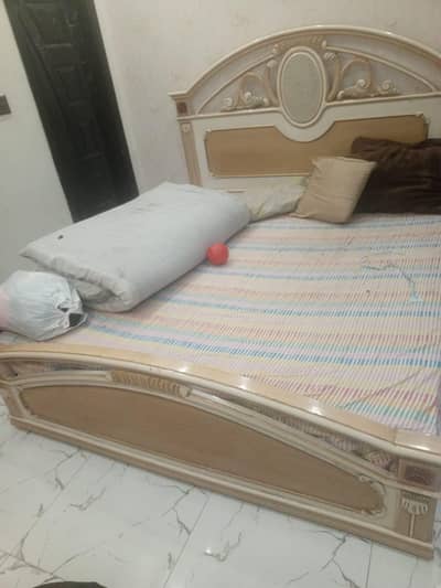 bed with side tables for sale