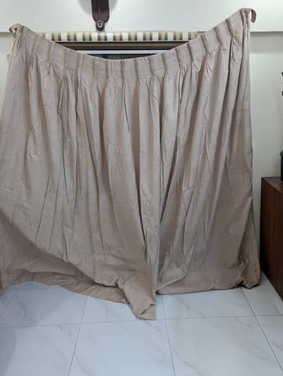 Rose Gold Patterned Curtain – Used Like New | Premium Quality