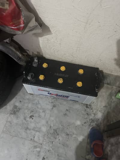 FOR CELL… Unique battery 23 plate. . four month used. Address wadu wah