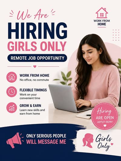 Remote Job Opportunity (Girls Only)