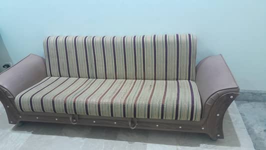 2 three seater sofa cum bed with storage