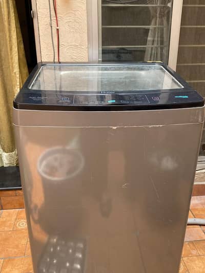 Haier automatic slightly used washing machine is for sale