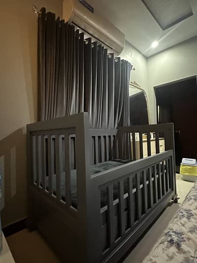 BABY COT FOR KIDS TILL AGE 10 YEARS (with Mattress)