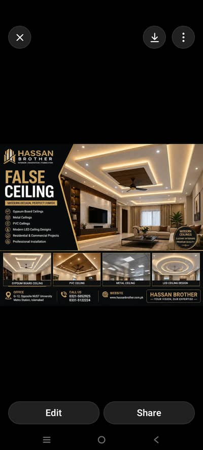DAMPA FALL CEILING GYPSUM BOARD FALLS CEILING