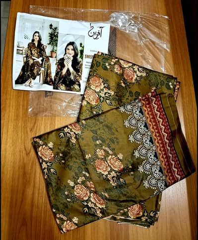 unstiched three piece dress for sale