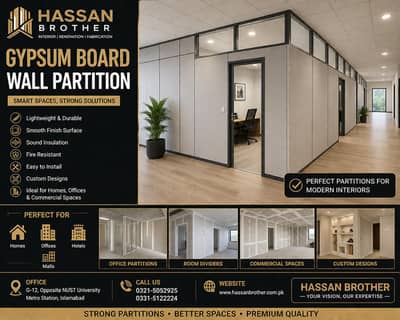 stairs case Aluminum Doors partion wall 1200 square feet