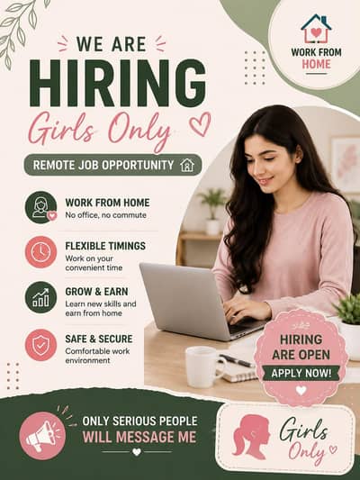Remote Job Opportunity (Girls Only)