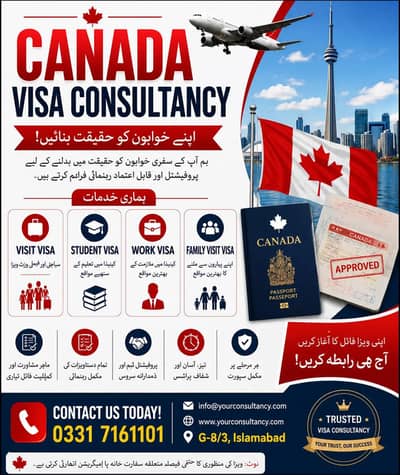 Canada Visit, Study & Work Visa Consultant