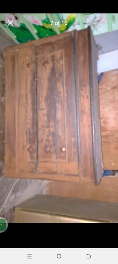 Mirror Frame Large back Lasani wood cover & 3 drawers wali Storage