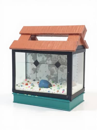 Premium Handmade wooden Aquarium with Decor