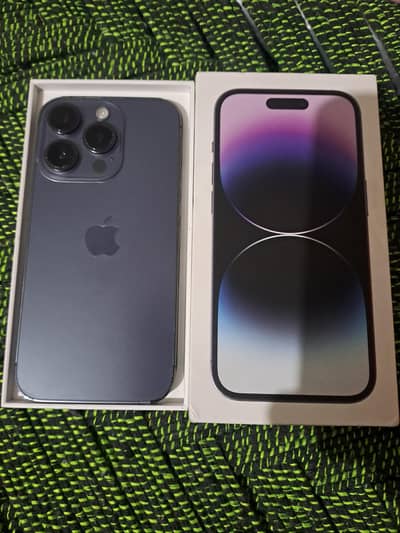 iphone 14 pro  256bgb both sim pta aprove with box