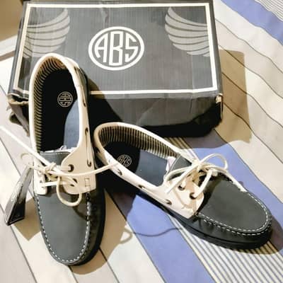 Imported Leather Boat shoe by (ABS) Brand for sale.