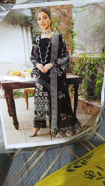 brand new fully embroidered dress length 51 medium size