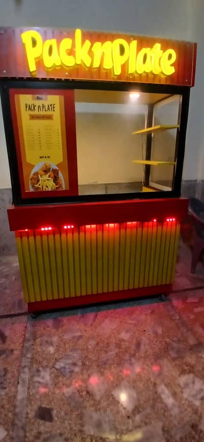 NEW WOODEN MODERN FAST FOOD COUNTER. FOOD STALL ,CAFE COUNTER .