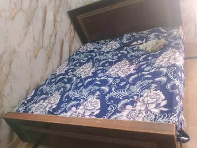 Bed with Mattress sale urgent 03214178601