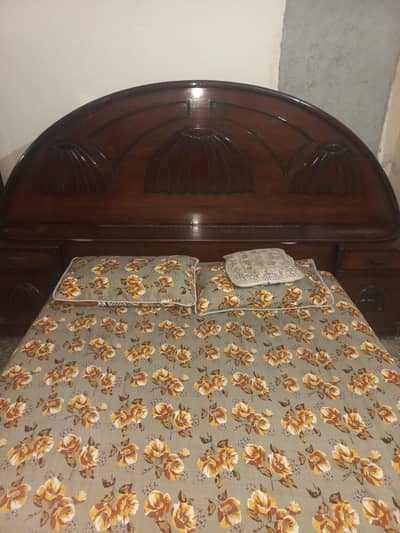 Double bed  and Dressing Table for sale