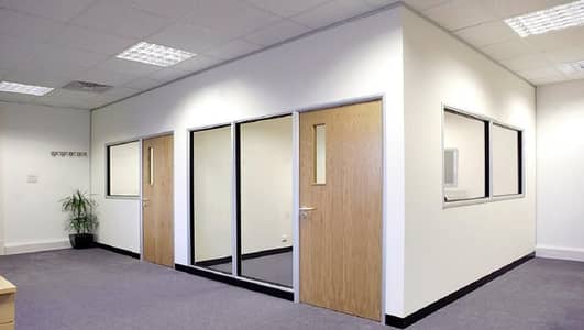 False Ceiling (Gypsum/POP) Glass & Wooden Partition INTERIOR Designs