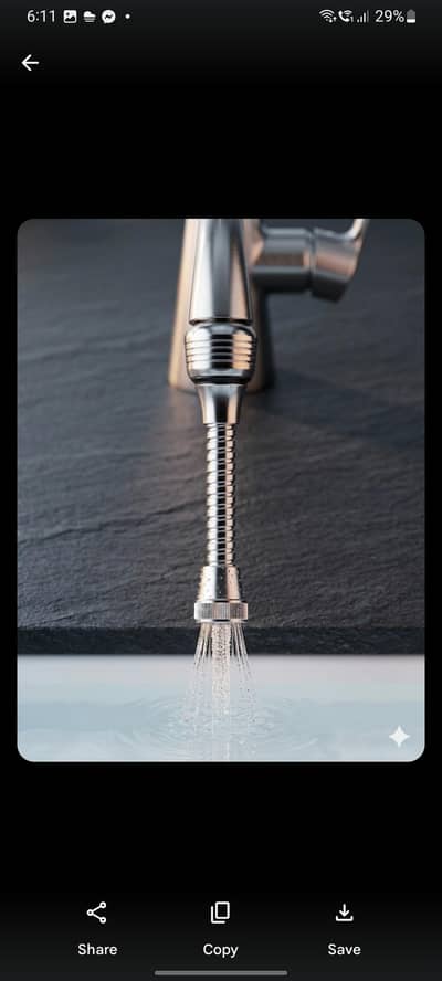 Moveable Kitchen tap Extension Nozzle _Splesh _prof steel & spray