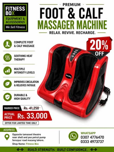 Foot and Leg Massager Machine. |Massager Machine 03334973737
