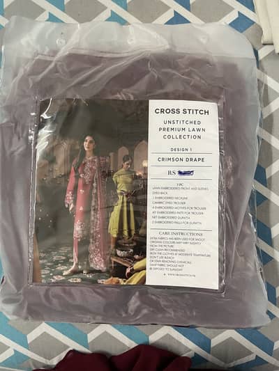 Cross Stitch branded 3 pc lawn unstitched suit