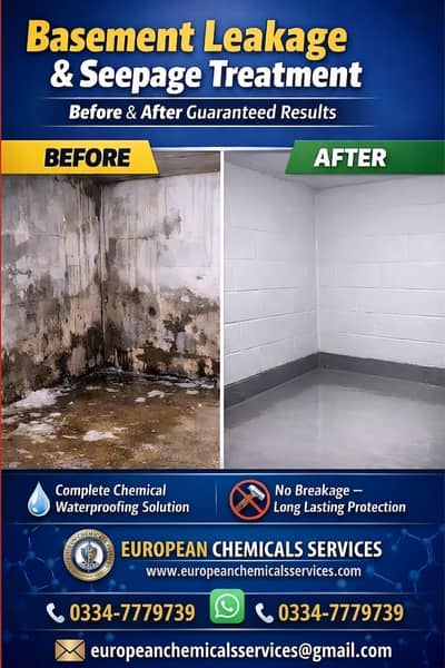 Roof Waterproofing Karachi, Underground Basement Leakage Repairs