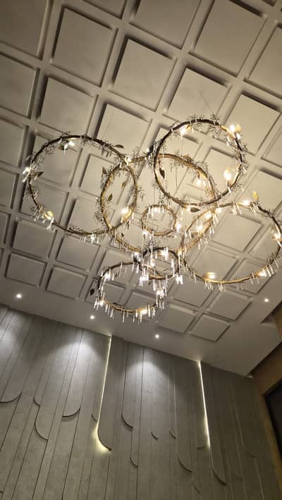 Chandeliers/Fanoos/crystal chandelier/Chandlier for Large Lobby area