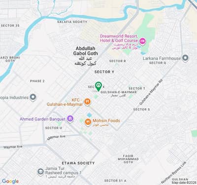 130 Square Yards Commercial Plot In Central Gulshan-e-Maymar - Sector X For sale