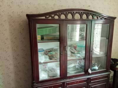 pure wooden made showcase for sale.