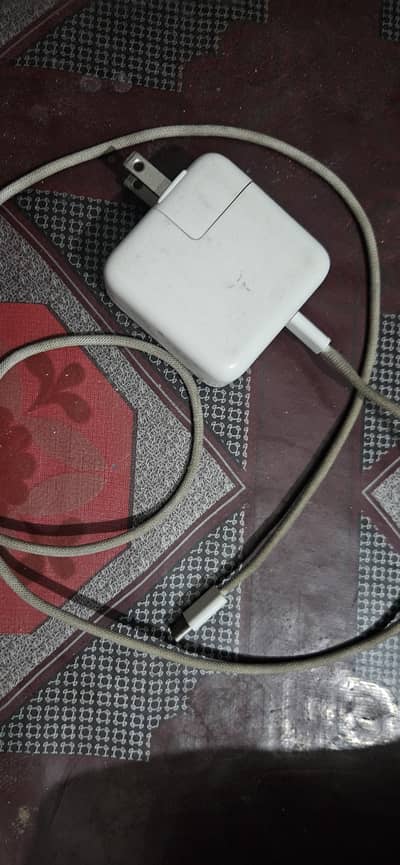 iphone original 30 watt adopter and original cable