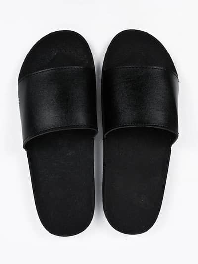 Black Camel Slippers PU Comfortable Home Wear