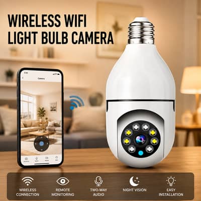 Wireless Security Bulb Camera