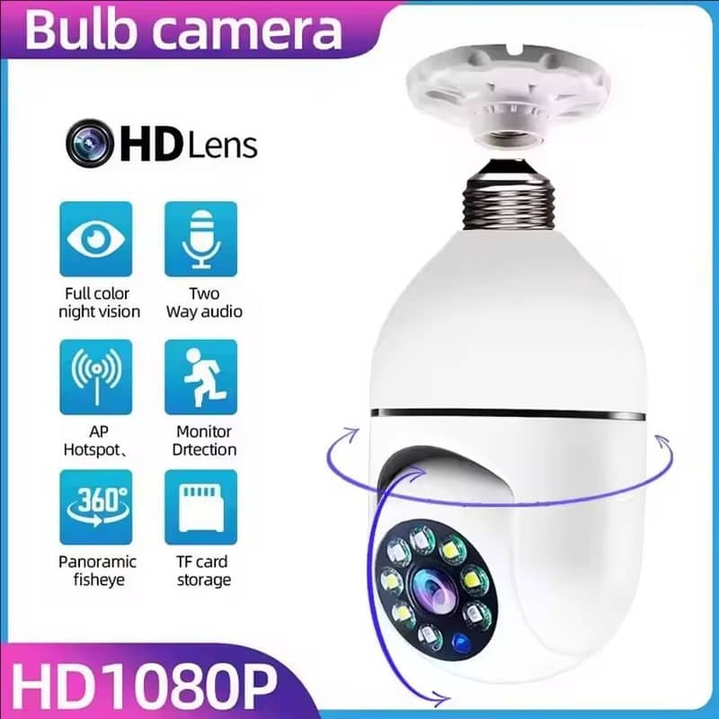 Wireless Security Bulb Camera 8