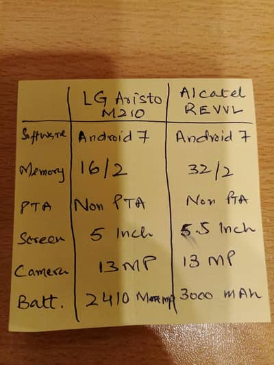 Alcatel and LG mobile