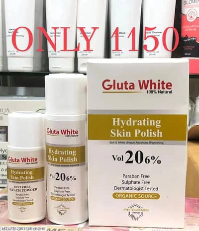 Gluta White Skin Polish Set 3in1 - Rs 1150