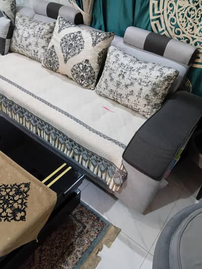 L shape 7 seater sofa