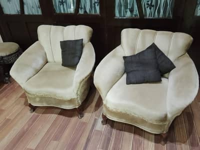 Pure Sheesham Frame 5 Seater Sofa in A1 Condition