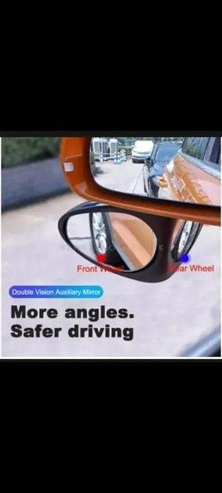 CAR SIDE DOOR MIRROR 360 DEGREE ROTATABLE VIEW BLIND SPOT MIRROR FOR LEFT SIDE MIRROR