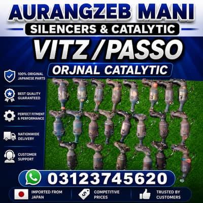Original Japanese Catalytic Converter & Complete Silencer Assembly