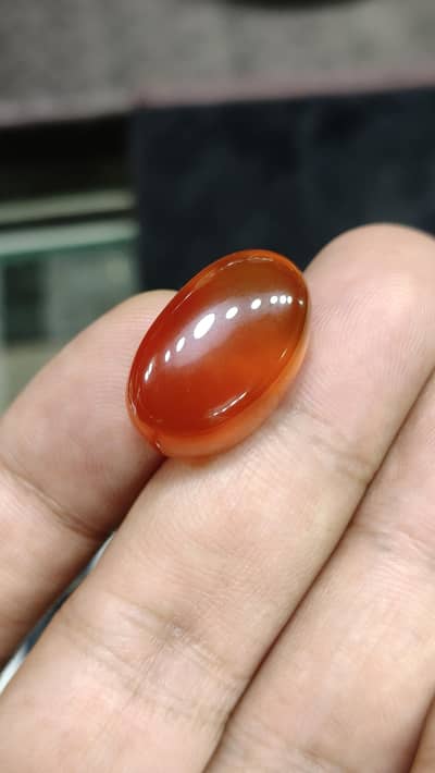 Natural Irani Aqeeq orange Red color Unique piece original